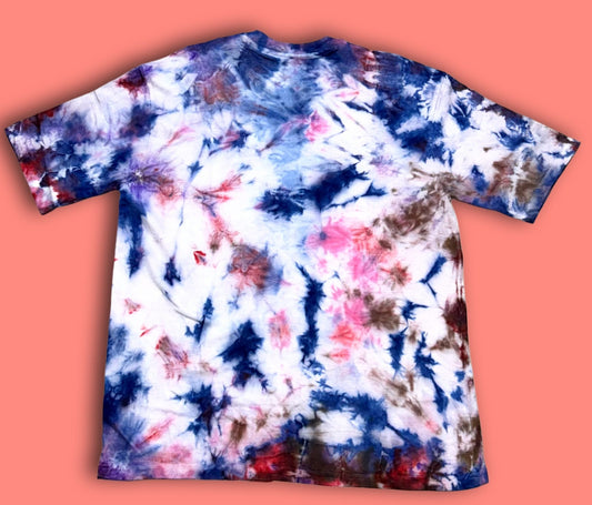 Men’s Tie-Dye Cotton T-Shirt | Casual Round Neck Half Sleeve | Multicolor Stylish