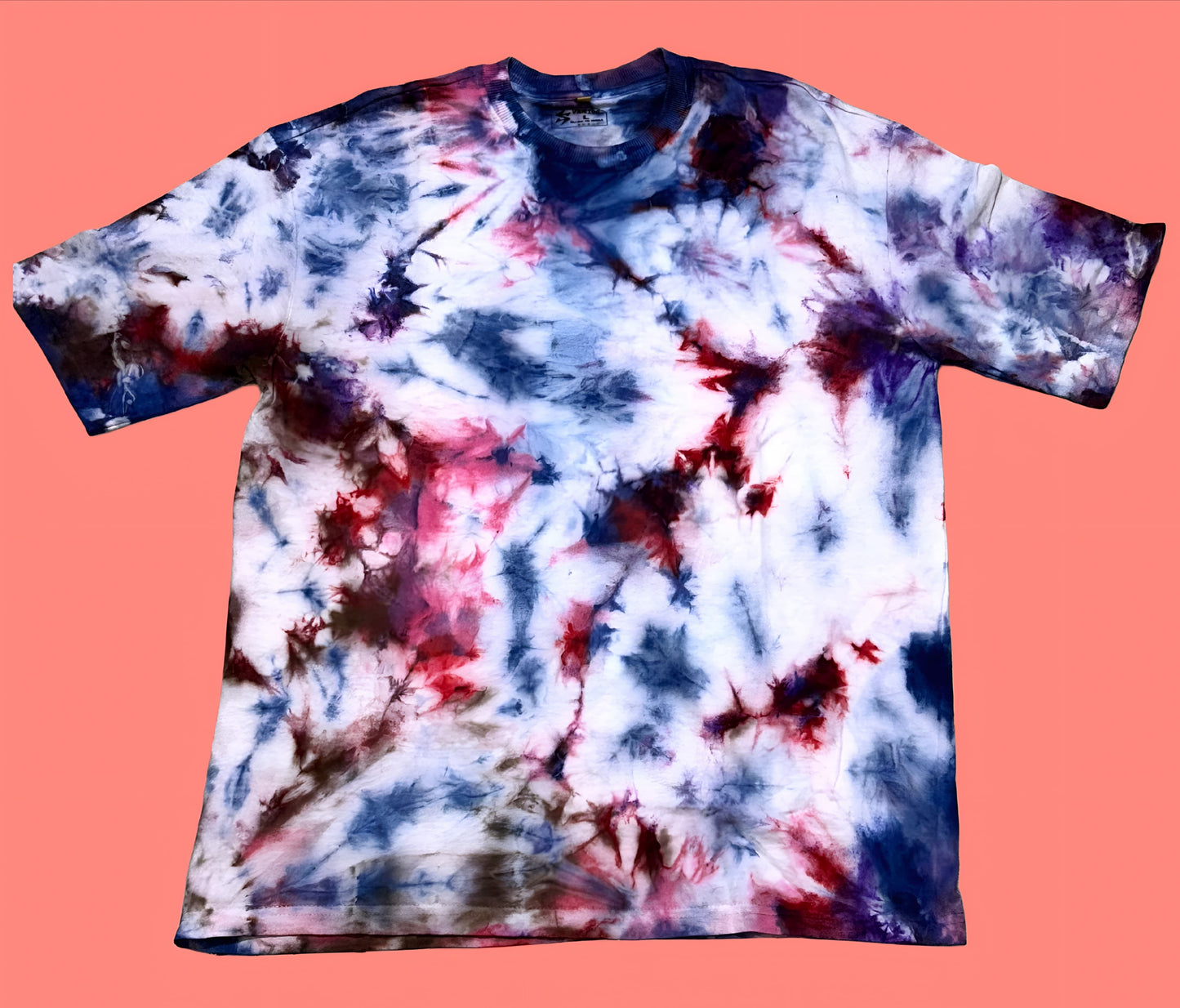 Men’s Tie-Dye Cotton T-Shirt | Casual Round Neck Half Sleeve | Multicolor Stylish