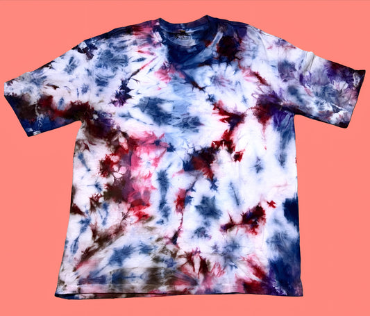 Men’s Tie-Dye Cotton T-Shirt | Casual Round Neck Half Sleeve | Multicolor Stylish