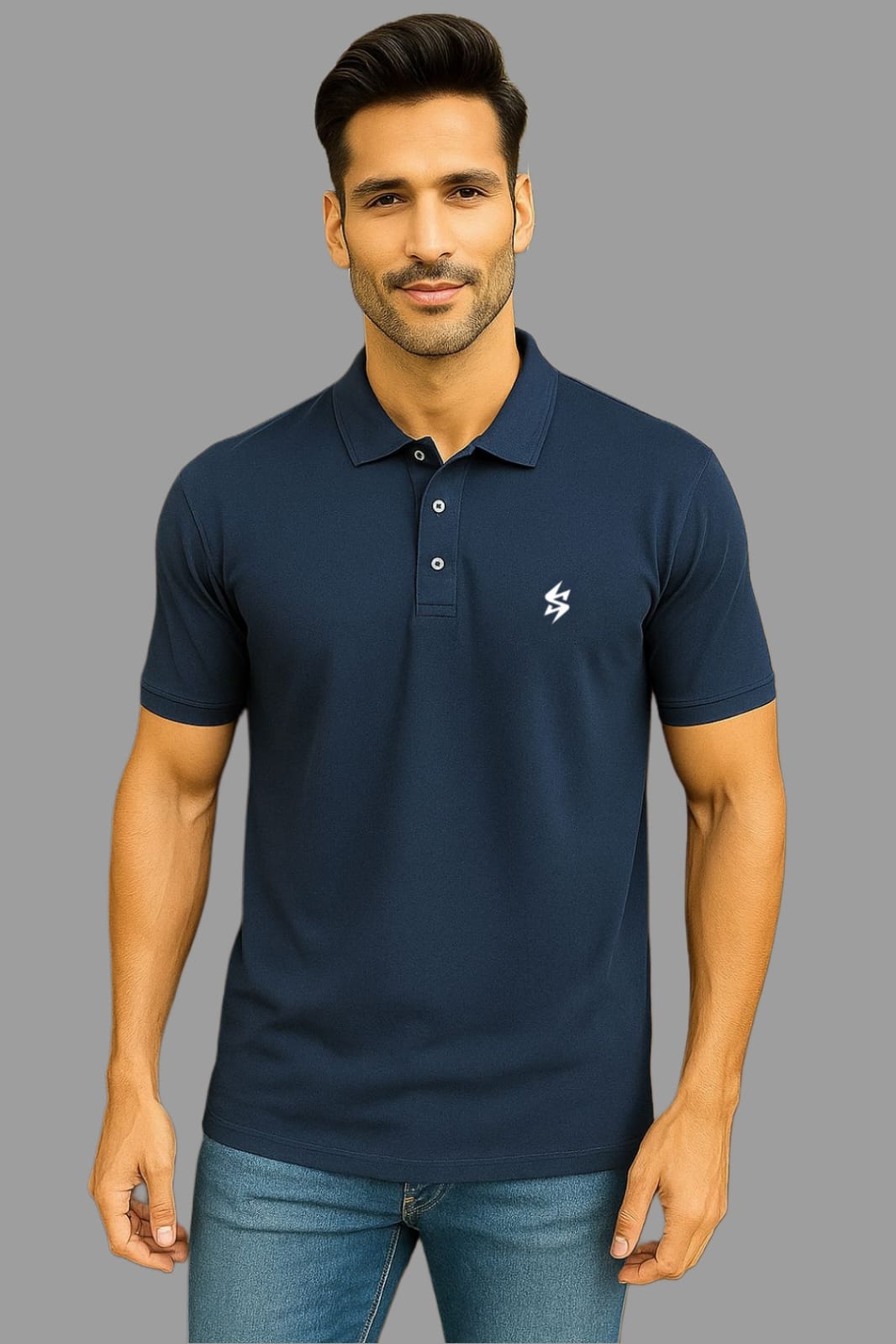 Premium Black Polo T-Shirt | Soft Cotton Piqué | Classic Slim Fit
